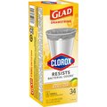 Glad 4 gal Lemon Scent Kitchen Trash Bags Drawstring 34 pk, 34PK 79314